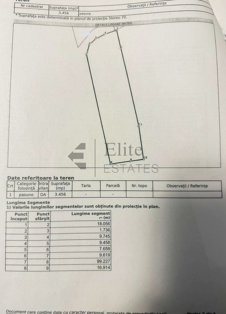 Teren intravilan 5680 mp la E671 in localitatea Les - Poză 2