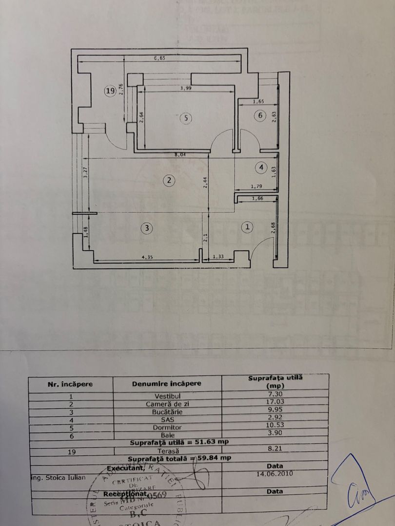 Apartament 2 Camere Pipera Scoala Americana Greenvista - Schiță 12