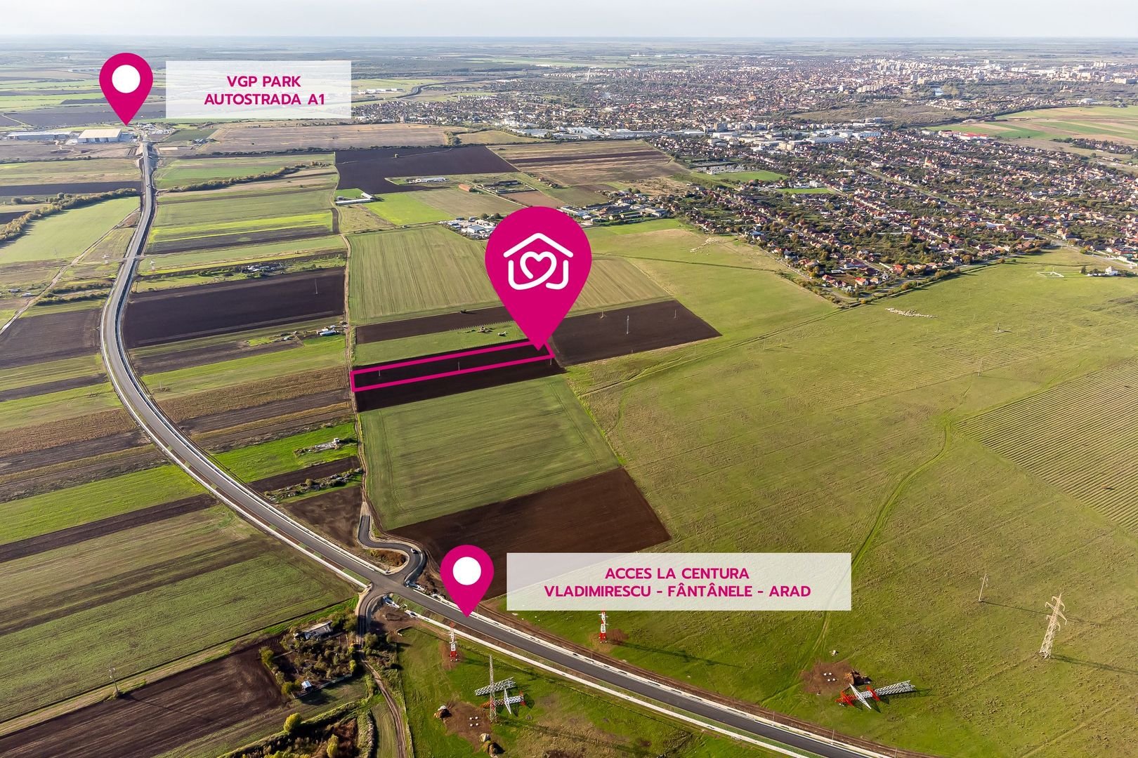 PRET REDUS Teren pozitionat strategic pe soseaua de centura 6 euro mp - Poză 1