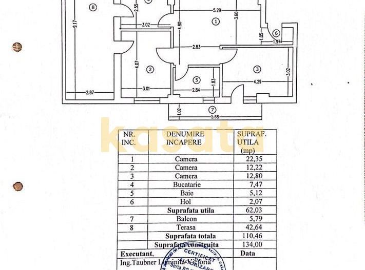 OPORTUNITATE | APARTAMENT 3 CAMERE TIP PENTHOUSE | COLENTINA | TERASA - Schiță 8