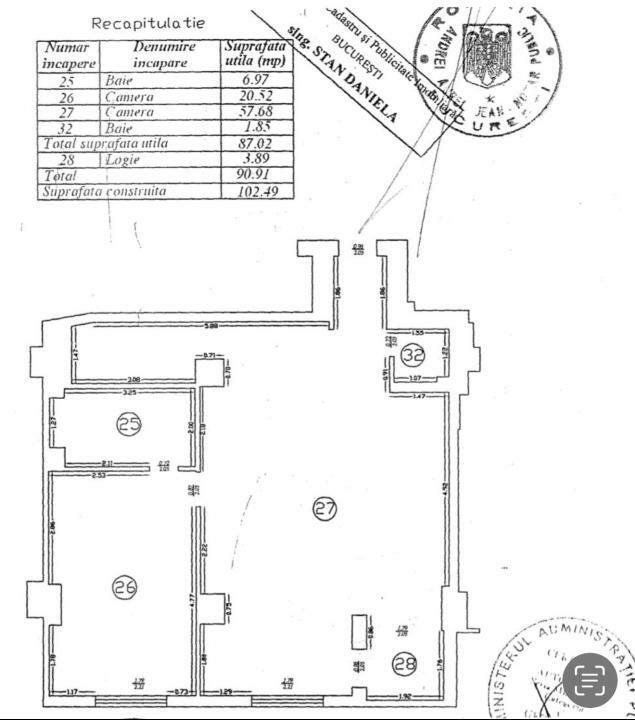 Apartament spatios de vanzare | Herastrau 2 camere + logie - Poză 16