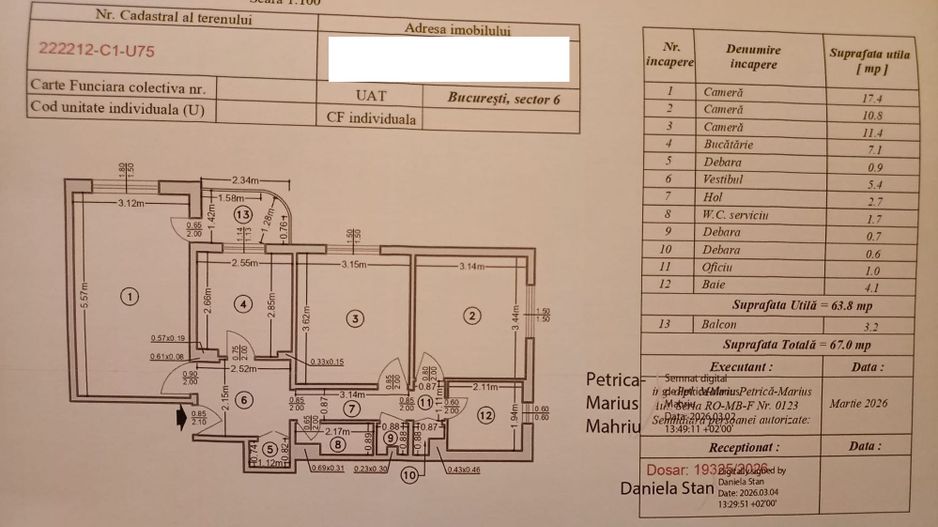 APARTAMENT 3 CAMERE | ETAJ 4 | - Poză 6