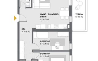 Aradului-3 Camere-2 Băi - Poză 17