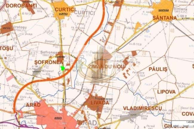 Teren strategic pentru investiție – 5014 mp, Sofronea, Arad. - Poză 3