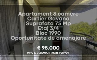 Apartament decomandat 3 camere Gavana - Poză 7