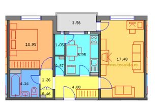 De vanzare Apartament 2 camere Crangasi - Poză 2