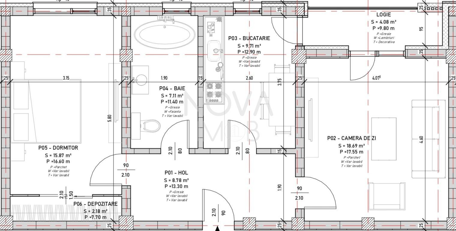 Apartament 2 camere, decomandat, Selimbar - Poză 6