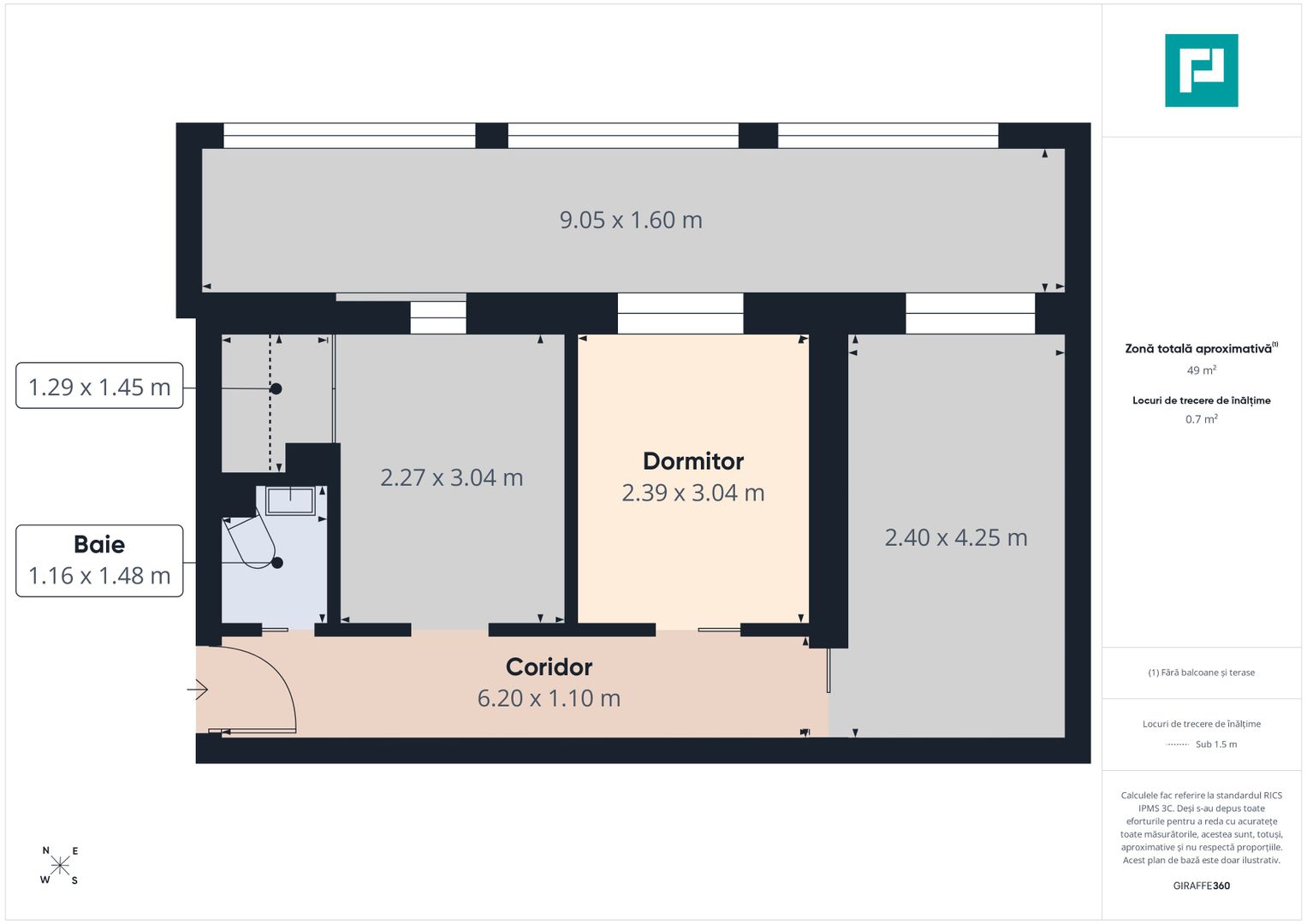 Apartament 3 camere | 49 mp | Sector 5 - Poză 8