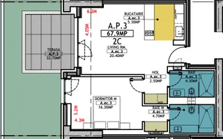 Stațiunea Mamaia - Vânzare apartament cu 2 camere cu terasa, primul rând la mare - Poză 19