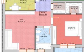 Apartamente noi. Bucătărie separată. Tva inclus. - Schiță 13