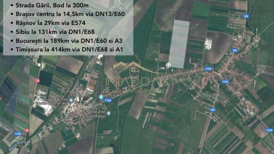 Teren Intravilan 15 ha ***BRASOV//Bod***Industrial/Comercial/Rezidential* - Poză 1