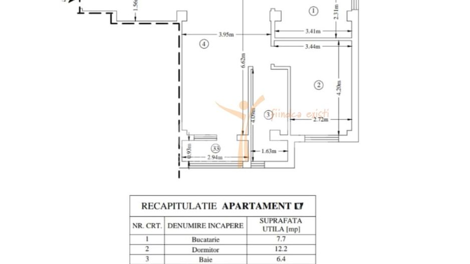 Apartament mobilat și utilat, 58 mp – Valea Adâncă, Miroslava - Poză 9