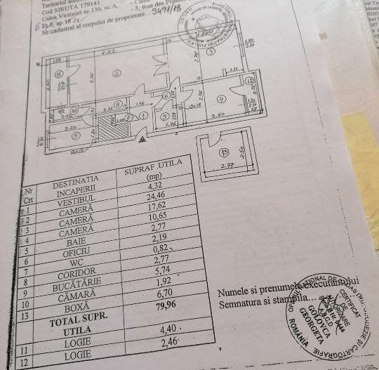 ap. 3 camere 2 bai 2 balcoane 2 scari 2 lifturi Calea Victoriei Biserica Amzei - Poză 16