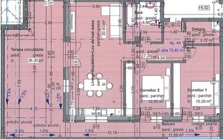 Penthouse cu 3 camere si terasa 47.60mp- Selimbar, panorama spre munti - Poză 8