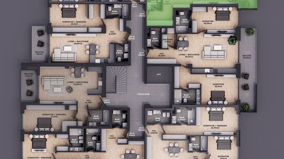 Apartament 3 camere | 134 mp | 3 bai | Padurea Baneasa - Poză 2