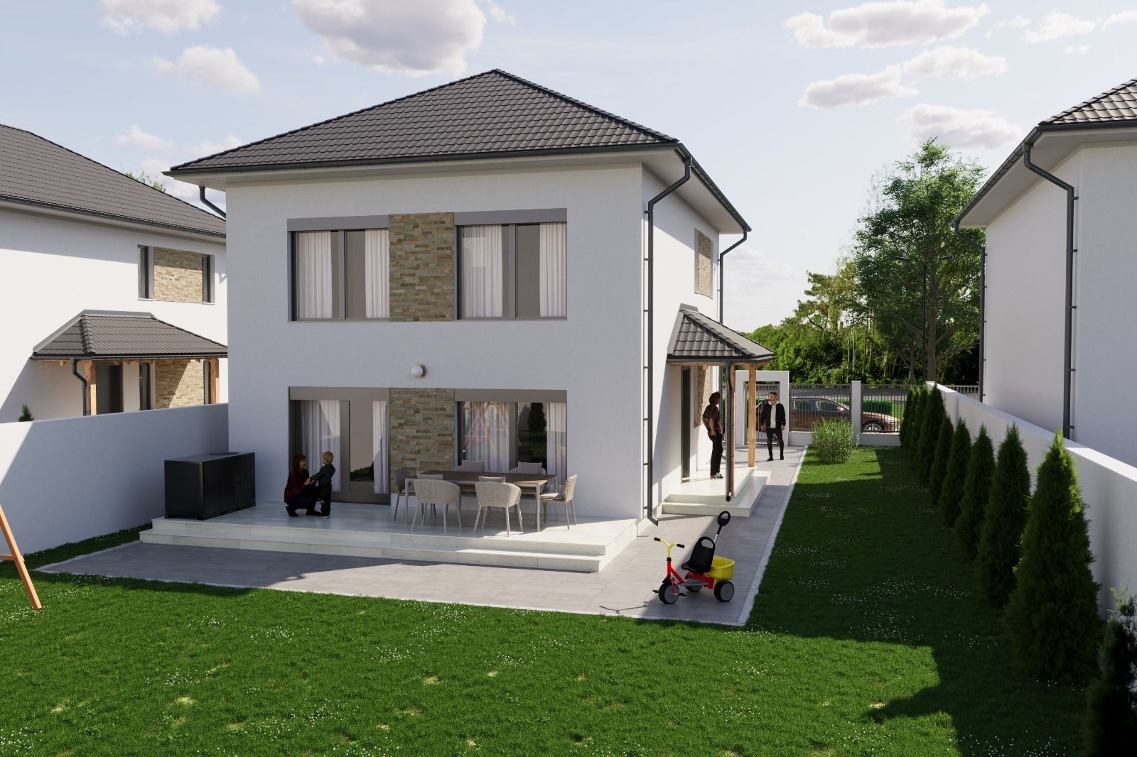 Casă individuală nouă cu pod – 4 camere – Șura Mică - Poză 1