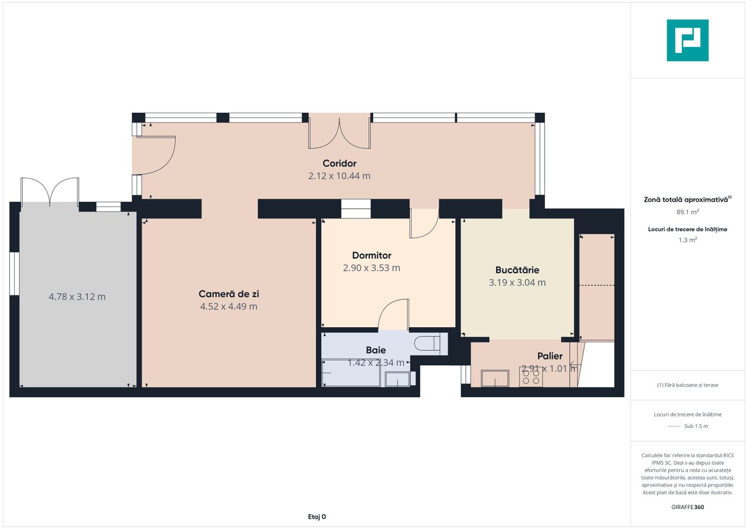 Apartament 3 camere  la curte  - Odobescu - Poză 38