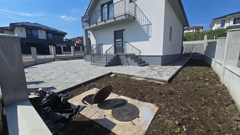 Casa 4 camere la cheie,2bai,120 mp,501 mp teren,zona Corunca - Poză 12