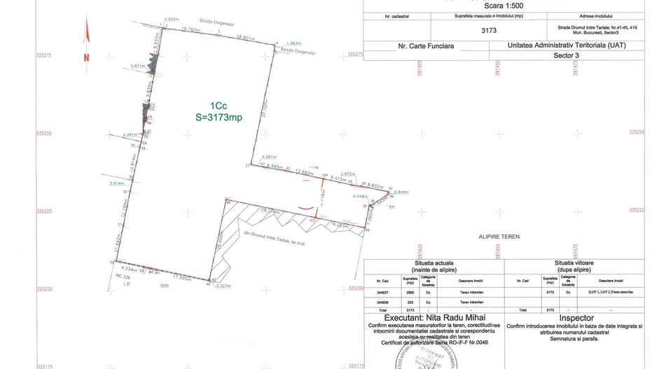 Teren 3173mp cu autorizatie hala birouri proiect p+2 Oxigenului Sect3 - Poză 2
