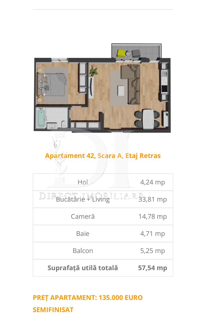 Apartament etaj intermediar / Zona Vivo - Poză 4