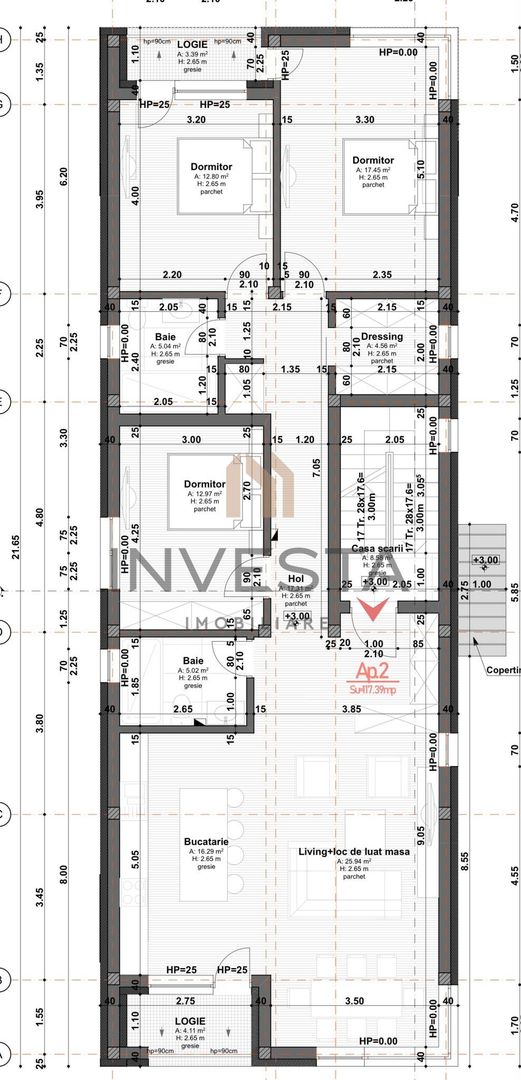 Apartament in vila in curs de contructie! Predare decembrie 2026! - Schiță 2