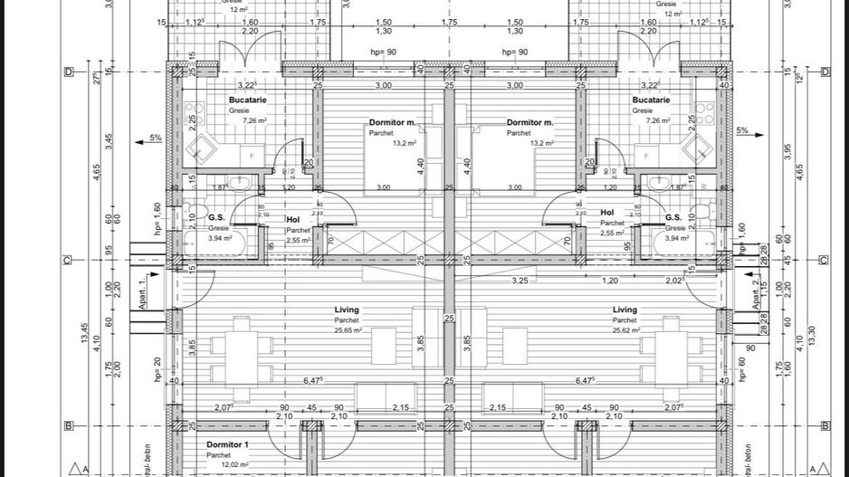 Duplex Parter 3-dormitoare-96Mp-pozitie excelenta-Ghiroda - Poză 1