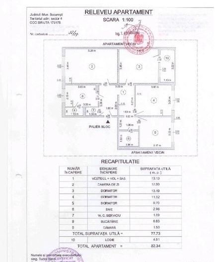 APARTAMENT MOBILAT CENTRALA LOC PARCARE ZONA  BRANCOVEANU - Poză 10
