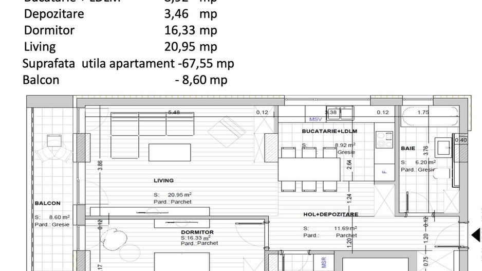 Apartament nou nelocuit 2 camere 67 mp zona Noua Aer Curat Natură și Confort - Poză 15