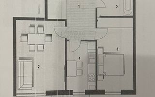 Apartament 3 camere de vanzare, bloc nou, zona strazii Frunzisului - Schiță 10