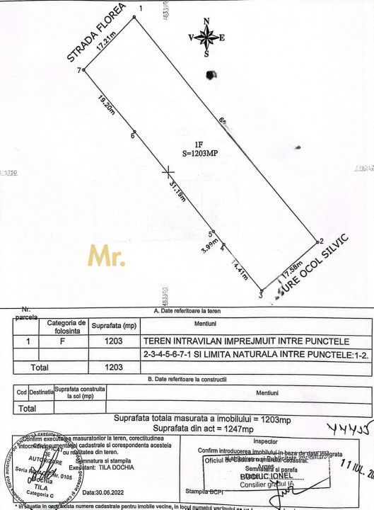 Teren intravilan 1203 mp Bascov-Florea zona Superba - Poză 5