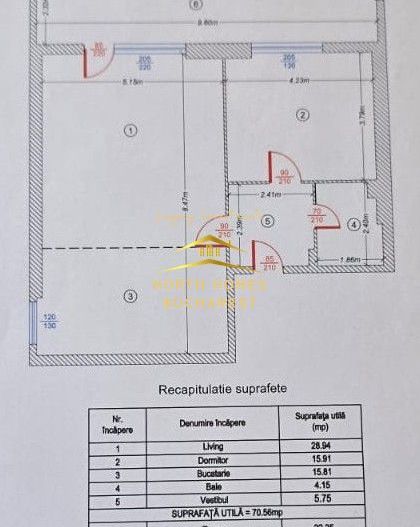 Apartament de tip Penthouse, 2 camere, nou renovat - Pod Constanta - Poză 8