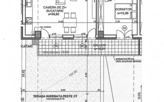 Comision 0 % - 2 camere A Muresanu,  61 mp utili + 35 mp terasa - Poză 3