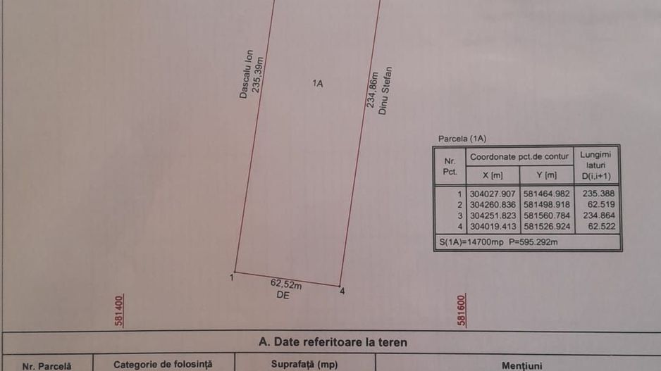 Vanzare teren 14700mp Adunatii Copaceni - Poză 1