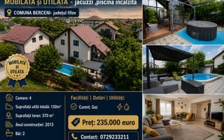 VILA MOBILATA si UTILATA- jacuzzi piscina incalzita - Poză 1