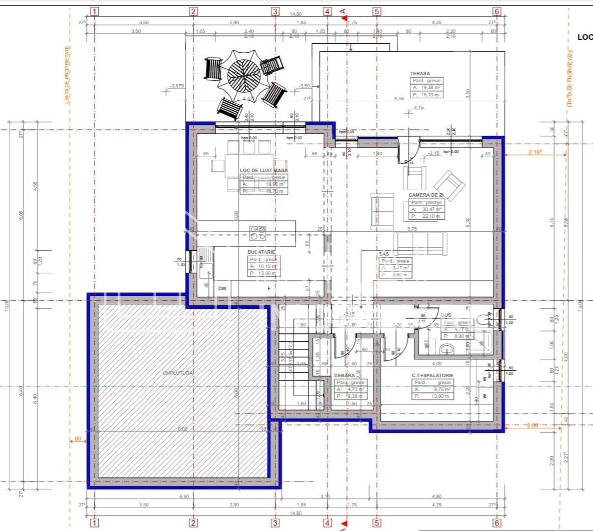Casa Individuala moderna LA CHEIE cu 815 mp de teren, in Selimbar - Schiță 12