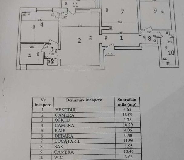 De vanzare Apartament 3 camere Gorjului - Poză 8