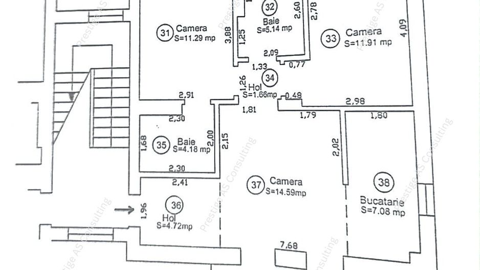 Apartament 3 Camere 2 Bai | Nou | Kaufland-Dumbravita - Schiță 6