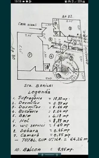 Apartment 3 cam dec Micro 18,et 8/10,renovat - Poză 3