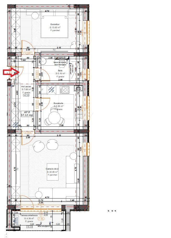 Decomandat. Loc de parcare. Spatiu depozitare pod. - Poză 9