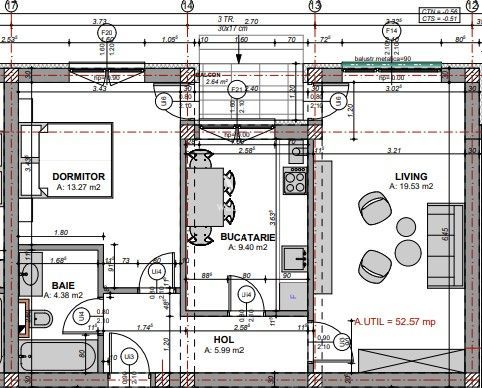 Apartament 2 camere si gradina, Prelungirea Doamna Stanca - Schiță 6