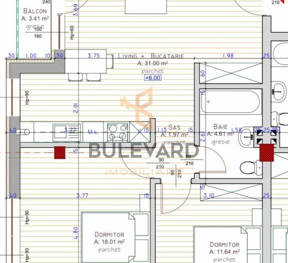 Apartament cu 3 camere/67 mp/zona strazii Teilor! - Poză 3