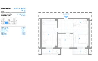 Apartament 2 camere NOU INTABULAT 58 mp Bucium 99700 euro - Poză 8