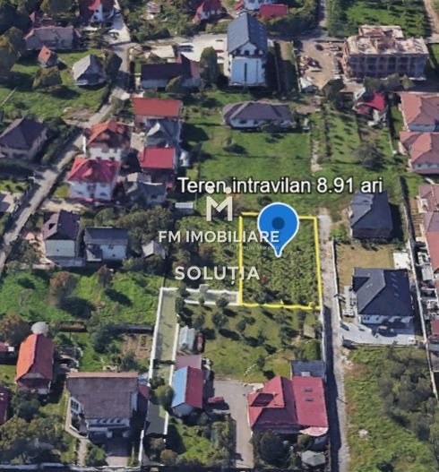 Teren intravilan 891 mp – zona Mărul de Aur - Poză 2