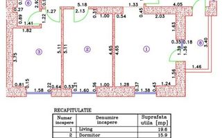 Cortina North | Apartament 3 Camere | Finisaje Lux - modelul mare 83mp - Poză 2