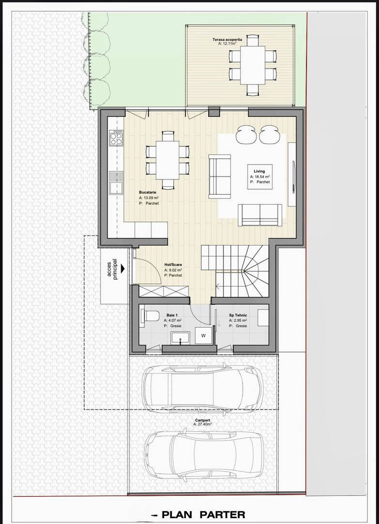 Casa individuala - 149 mp util - terasa rooftop cu jacuzzi de 32 mp - Poză 24