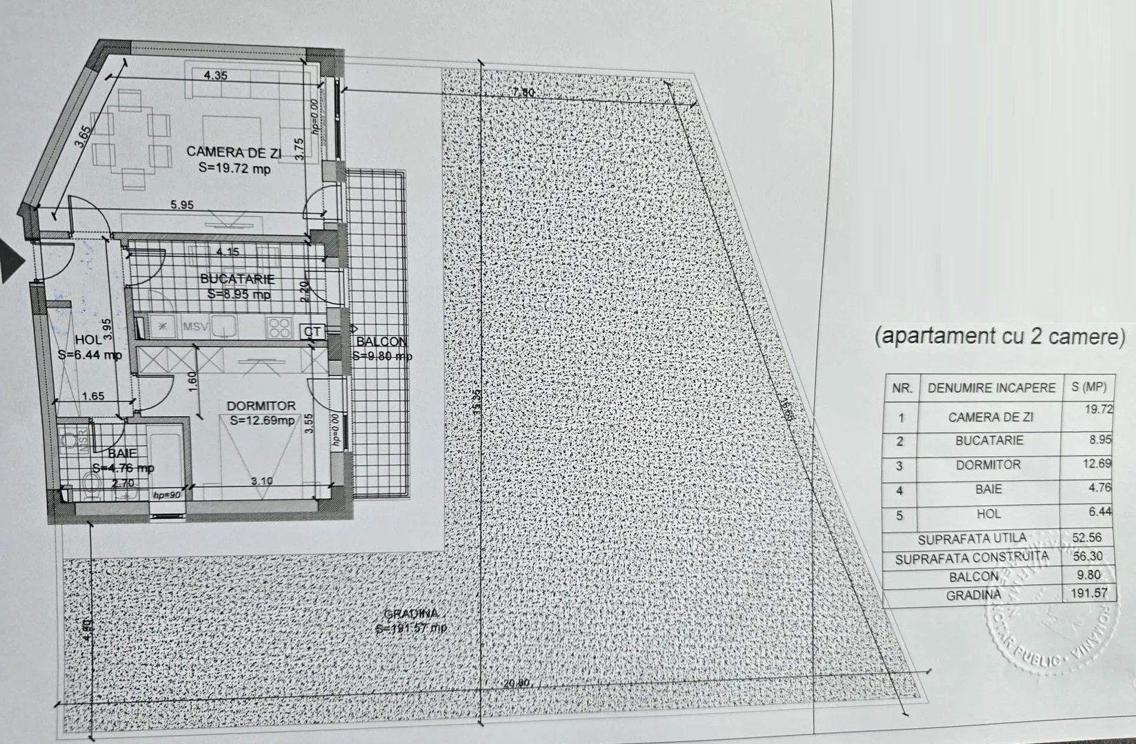 Apartament 2 camere cu grădină și terasă privată construcție nouă 2026 - Poză 25