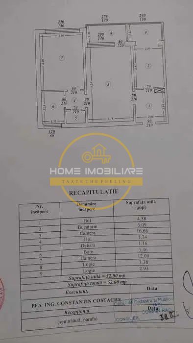 Apartament cu 2 camere/ 52mp/ zona Podu Ros - Poză 8