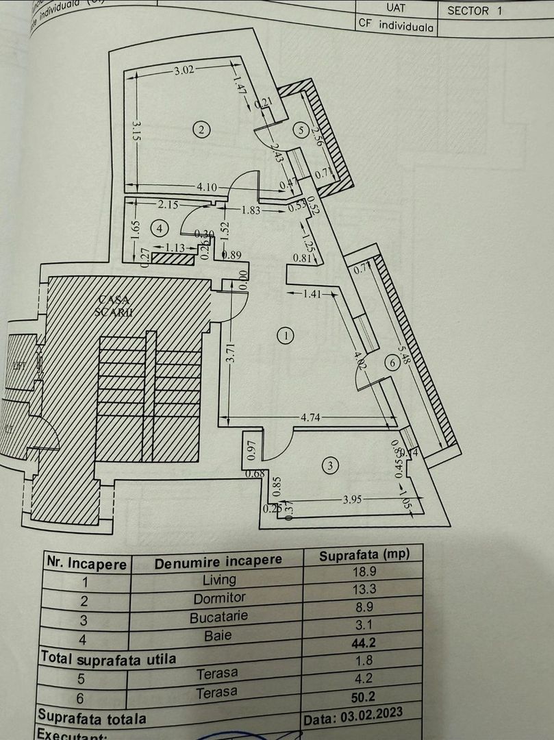 Apartament 2 camere Aviației - Schiță 6