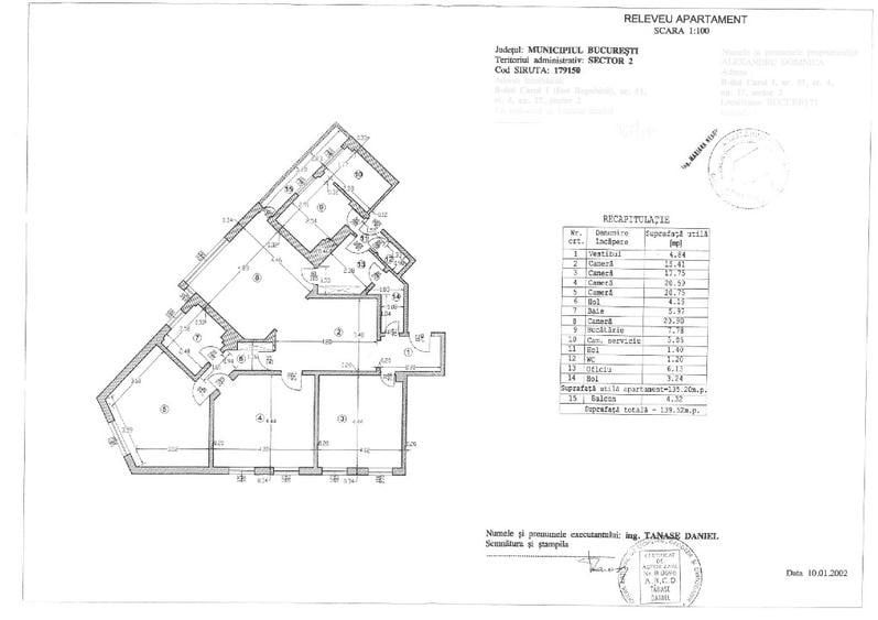 Apartament 5 camere, garaj, 2 boxe subsol, 4/6, bloc interbelic . - Poză 13