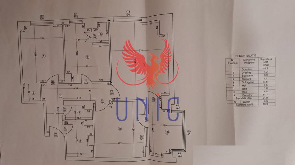 3 decomandate, etaj 5, U-ri Lapus - Poză 2